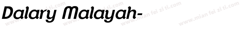Dalary Malayah字体转换